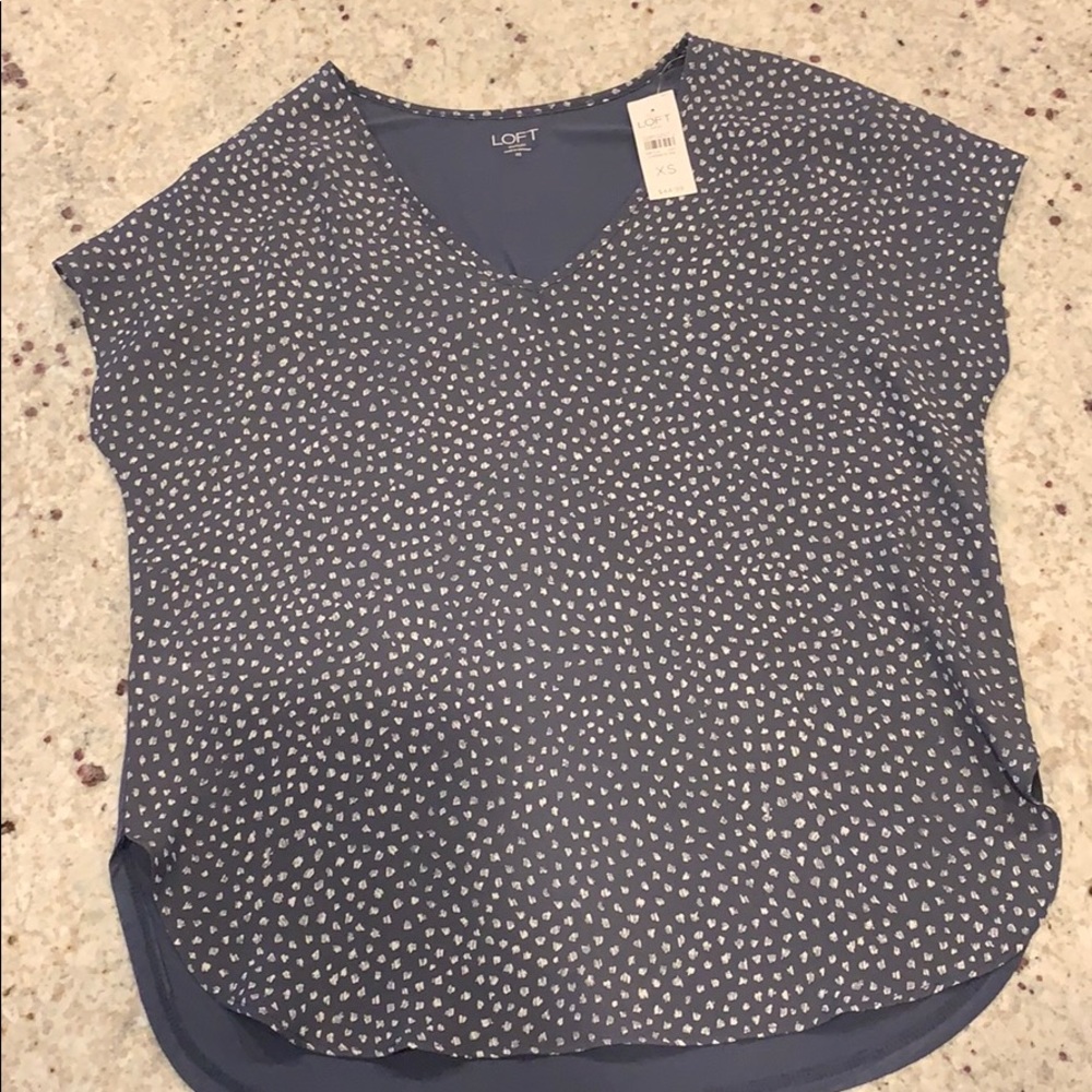 NWT The Loft short sleeved blouse
